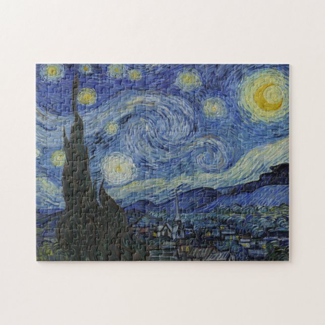 Vincent Van Gogh, The Starry Night Jigsaw Puzzle (Horizontal)