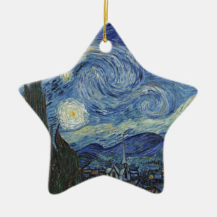 Vincent van Gogh   The Starry Night, June 1889 Ceramic Ornament