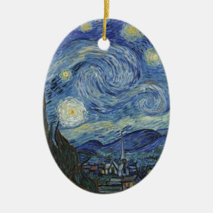 Vincent van Gogh The Starry Night, June 1889 Ceramic Ornament