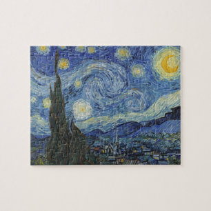 Vincent van Gogh   The Starry Night, June 1889 Jigsaw Puzzle