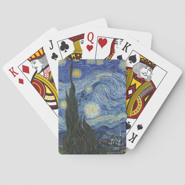 Vincent van Gogh | The Starry Night, June 1889 Playing Cards (Back)