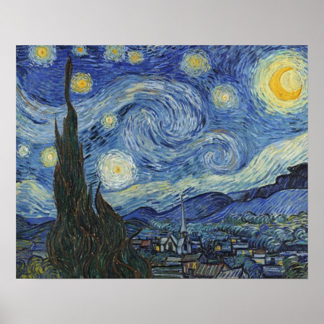Vincent van Gogh | The Starry Night, June 1889 Poster (Front)