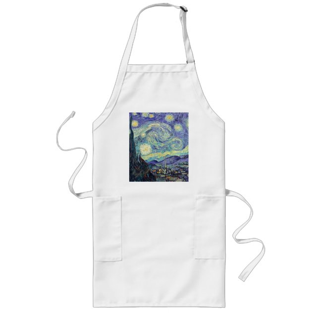 Vincent Van Gogh The Starry Night   Long Apron (Front)