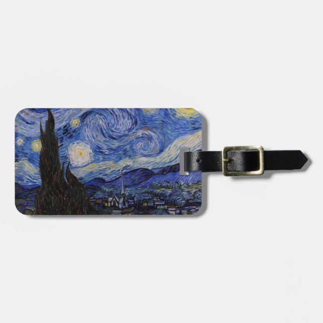 Vincent Van Gogh - The Starry night Luggage Tag (Front Horizontal)