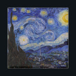 Vincent Van Gogh - The Starry night Magnet<br><div class="desc">The Starry Night / La nuit etoilee - Vincent Van Gogh in 1889</div>