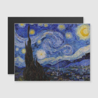 Vincent Van Gogh - The Starry night Magnetic Card
