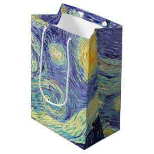 Vincent Van Gogh The Starry Night   Medium Gift Bag