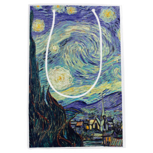 Vincent Van Gogh The Starry Night  Medium Gift Bag