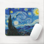 Vincent Van Gogh The Starry Night Mouse Pad<br><div class="desc">Vincent Van Gogh's The Starry Night Detail</div>