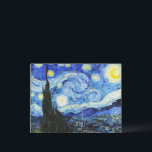 Vincent Van Gogh, The Starry Night painting Holiday Postcard<br><div class="desc">The Starry Night (Dutch: De sterrennacht) is an oil-on-canvas painting by the Dutch Post-Impressionist painter Vincent van Gogh. Painted in June 1889.</div>