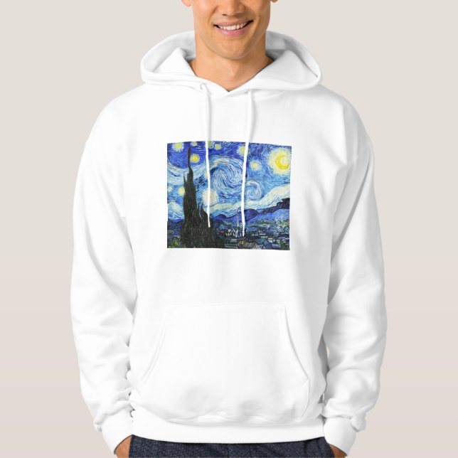 Vincent Van Gogh, The Starry Night painting Hoodie (Front)