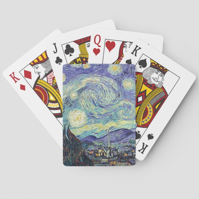 Vincent Van Gogh/ The Starry Night   Playing Cards (Back)