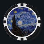 Vincent Van Gogh - The Starry night Poker Chips<br><div class="desc">The Starry Night / La nuit etoilee - Vincent Van Gogh in 1889</div>