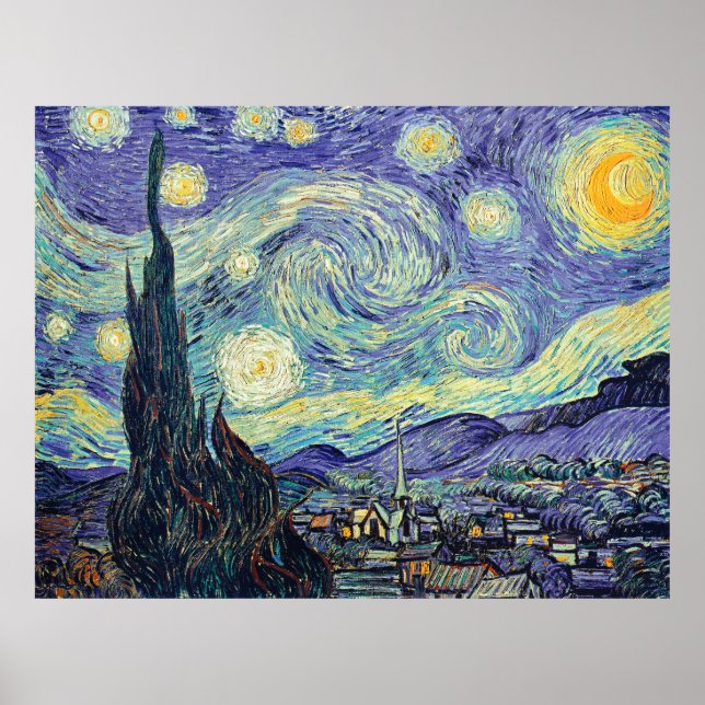 Vincent Van Gogh The Starry Night Poster (Front)