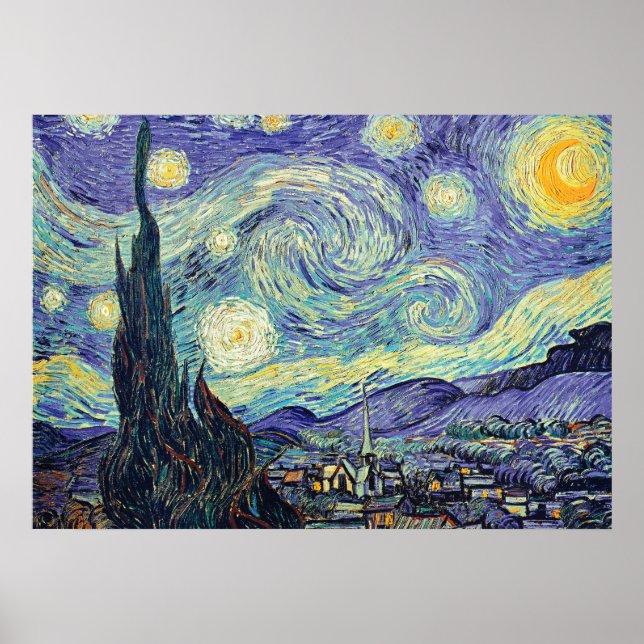 Vincent Van Gogh The Starry Night   Poster (Front)