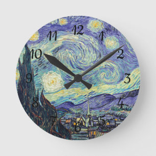 Vincent Van Gogh/ The Starry Night Round Clock