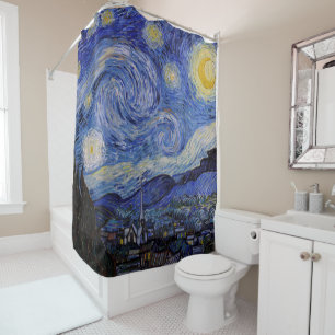 Vincent Van Gogh - The Starry night Shower Curtain