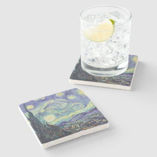 Vincent Van Gogh/ The Starry Night Stone Coaster