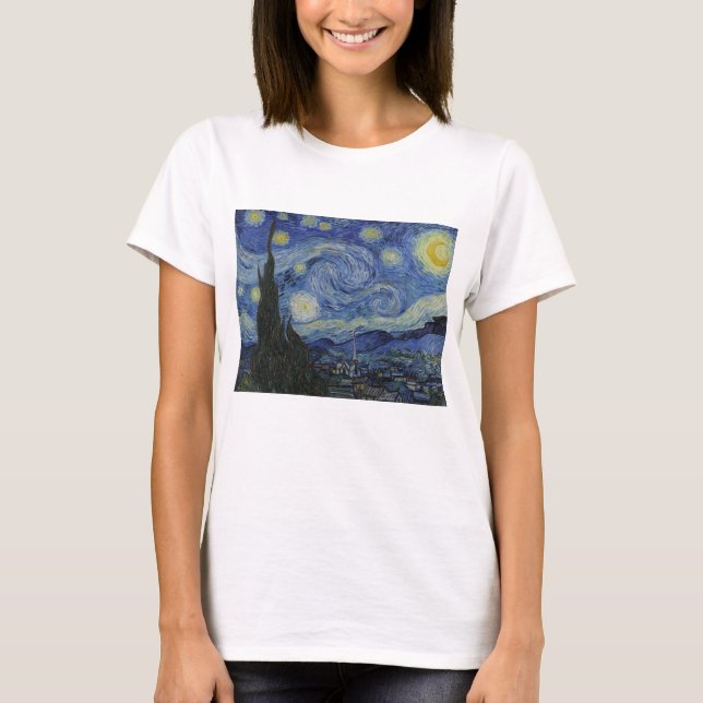Vincent Van Gogh, The Starry Night T-Shirt (Front)