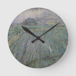 Vincent van Gogh The Thunder Storm Round Clock