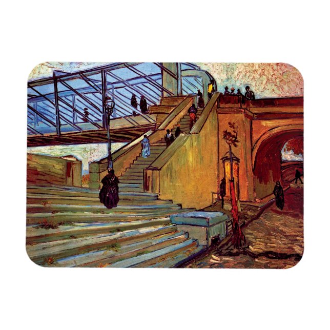 Vincent Van Gogh - The Trinquetaille Bridge Magnet (Horizontal)