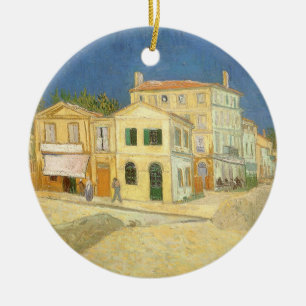 Vincent van Gogh - The Yellow House (The Street) Ceramic Ornament