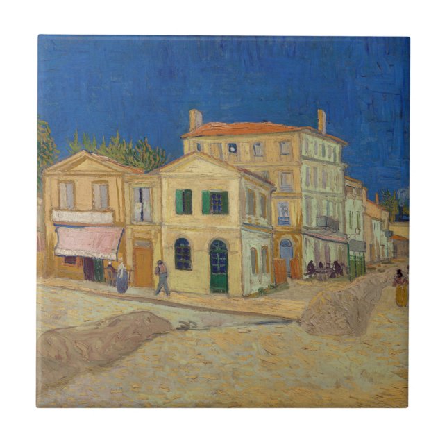 Vincent van Gogh - The Yellow House / The Street Ceramic Tile (Front)