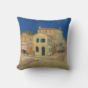 Vincent van Gogh - The Yellow House / The Street Cushion