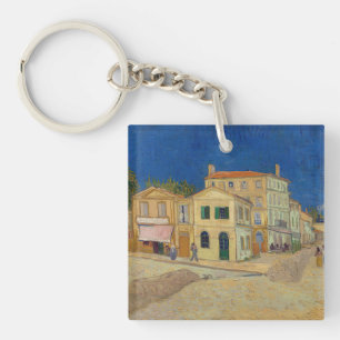 Vincent van Gogh - The Yellow House / The Street Key Ring
