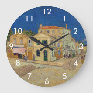 Vincent van Gogh - The Yellow House / The Street Large Clock