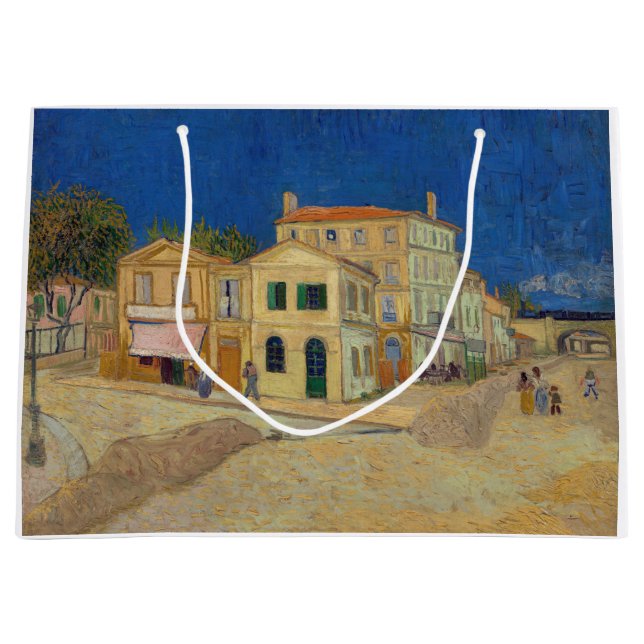 Vincent van Gogh - The Yellow House / The Street Large Gift Bag (Front)