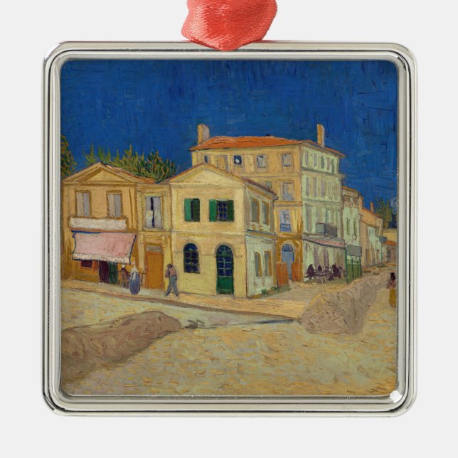Vincent van Gogh - The Yellow House / The Street Metal Ornament (Front)