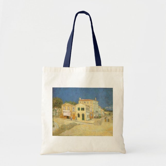 Vincent van Gogh - The Yellow House (The Street) Tote Bag (Front)