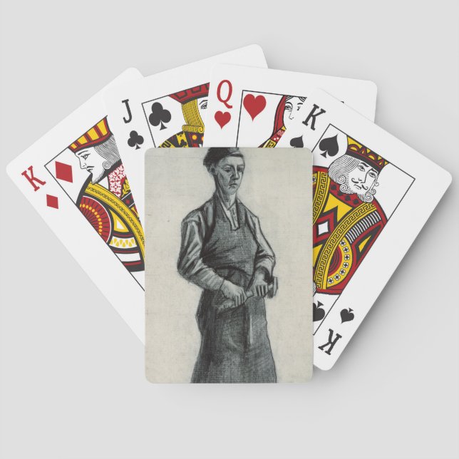 Vincent van Gogh | The Young Blacksmith, 1882 Playing Cards (Back)