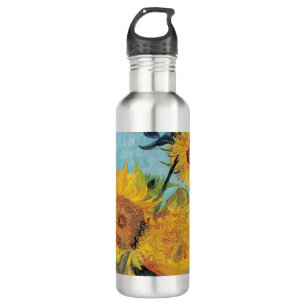 Vincent Van Gogh - Three Sunflowers in a Vase 710 Ml Water Bottle