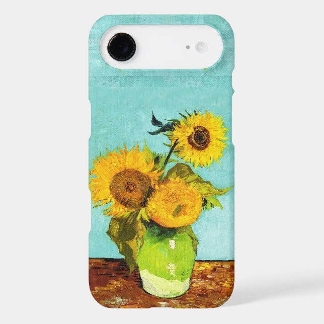 Vincent Van Gogh Three Sunflowers In A Vase Case-Mate iPhone Case (Back)