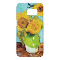 Vincent Van Gogh Three Sunflowers In a Vase