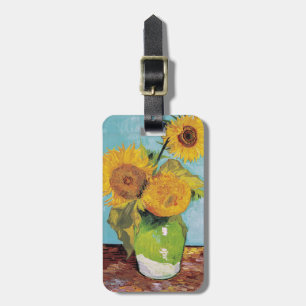 Vincent Van Gogh - Three Sunflowers in a Vase Luggage Tag