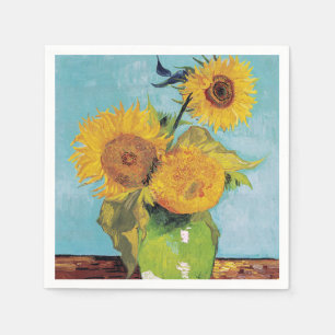 Vincent Van Gogh - Three Sunflowers in a Vase Napkin