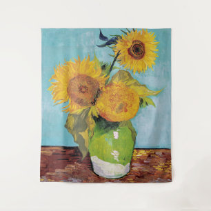 Vincent Van Gogh - Three Sunflowers in a Vase Tapestry