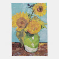 Vincent Van Gogh - Three Sunflowers in a Vase