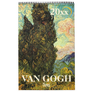 Vincent van Gogh Trees and Nature Vintage Fine Art Calendar