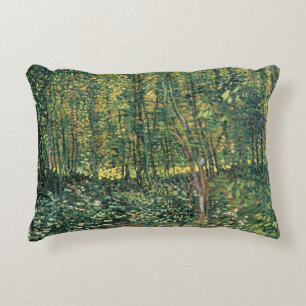 Vincent van Gogh Trees and Undergrowth, 1887 Decorative Cushion