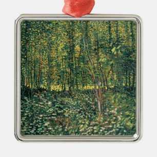 Vincent van Gogh   Trees and Undergrowth, 1887 Metal Ornament