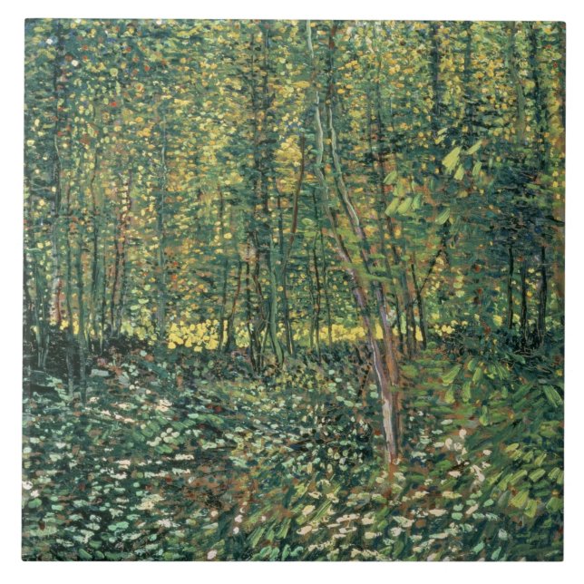 Vincent van Gogh | Trees and Undergrowth, 1887 Tile (Front)