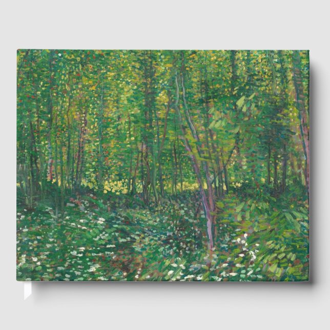 Vincent Van Gogh - Trees And Undergrowth Guest Book (Front)
