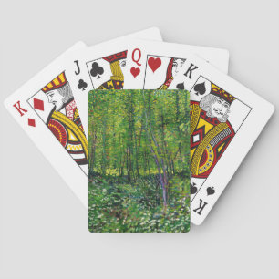 Vincent Van Gogh Trees And Undergrowth Playing Cards