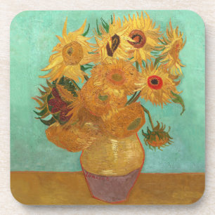 Vincent Van Gogh Twelve Sunflowers In A Vase Coaster
