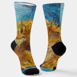 Vincent van Gogh - Two Cut Sunflowers Socks