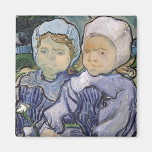 Vincent van Gogh Two Little Girls, 1890 Magnet